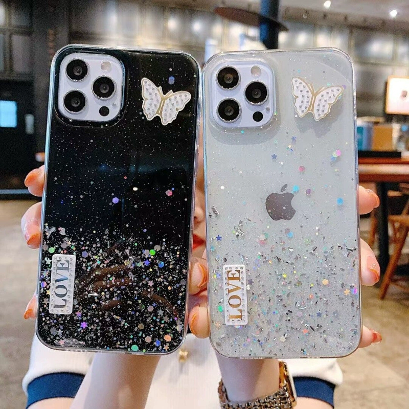 Apple, совместимый iPhone14 Pro, чехол для телефона, iPhone 15, звездное небо с бабочкой, защитный чехол, iphone