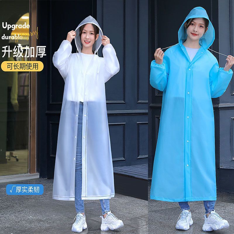 Disposable Raincoat Thickeneded Full-Body All-In-One Portable Men's Adult Outdoor Rafting Fishing Raincoat Universal