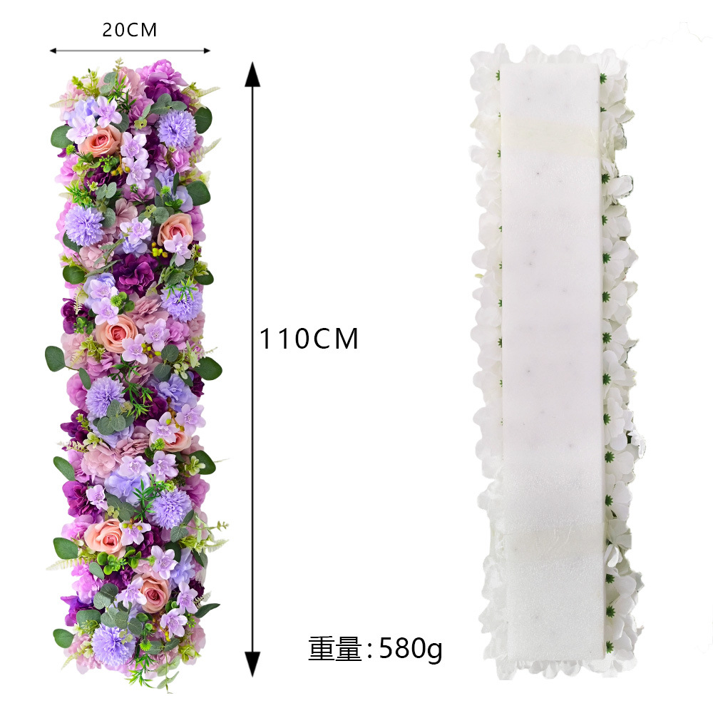 25 nuevas flores de boda guía arco de boda decoración de dopamina guía de flores coloridas flores de seda artística