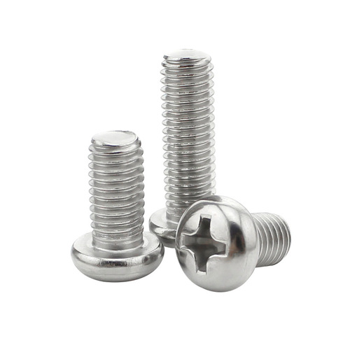 GB818 cross pan head stainless steel machine screws 304 stainless steel round head screws PM round head machine wire M2-M8