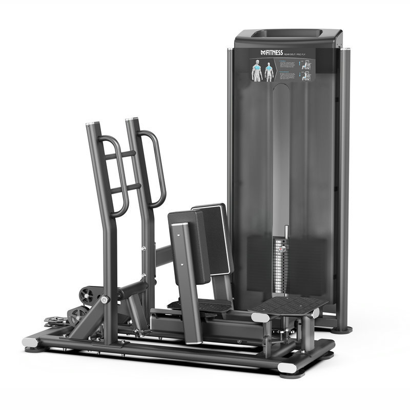 Nuevo entrenador de brazo recto contra pájaros de pecho mariposa máquina sentada empujando pecho equipo de gimnasio comercial