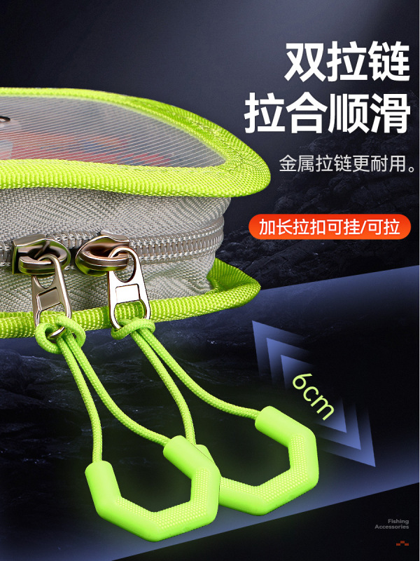 Weihuo Sports 6 グリッド木製エビバッグ Luya 釣具用品 Luya 餌バッグ収納袋外部バッグクロスボーダースポット|undefined