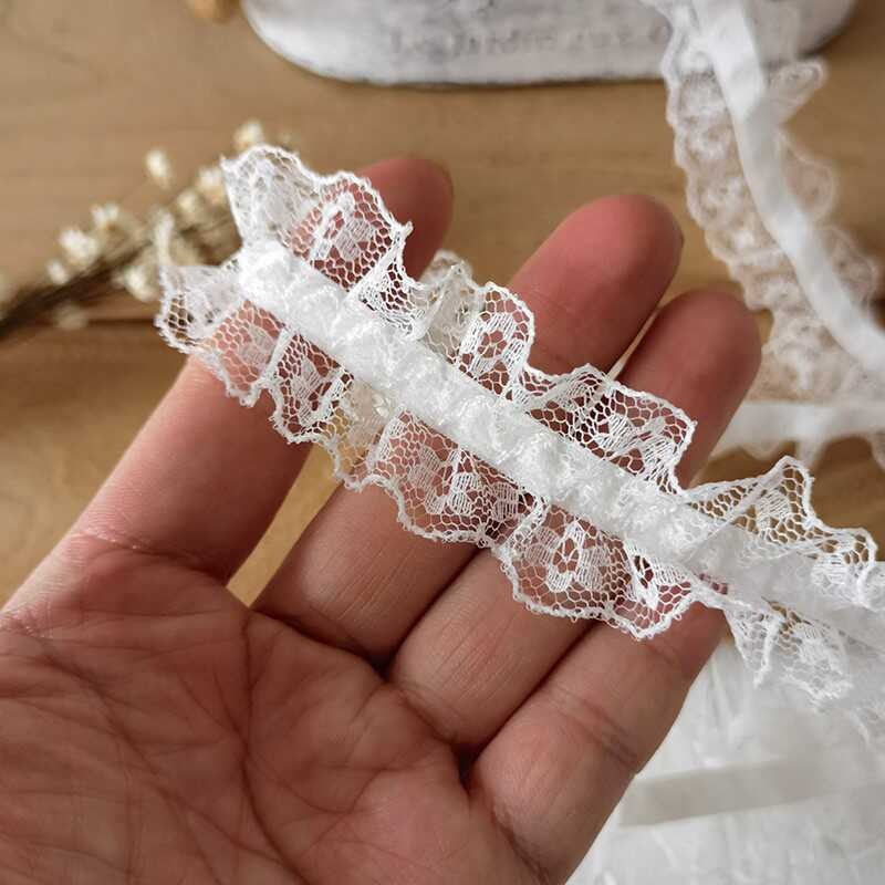 High-grade lace accessories handmade DIY decorative materials ruffled book clothes ribbon doll ruffled fabric