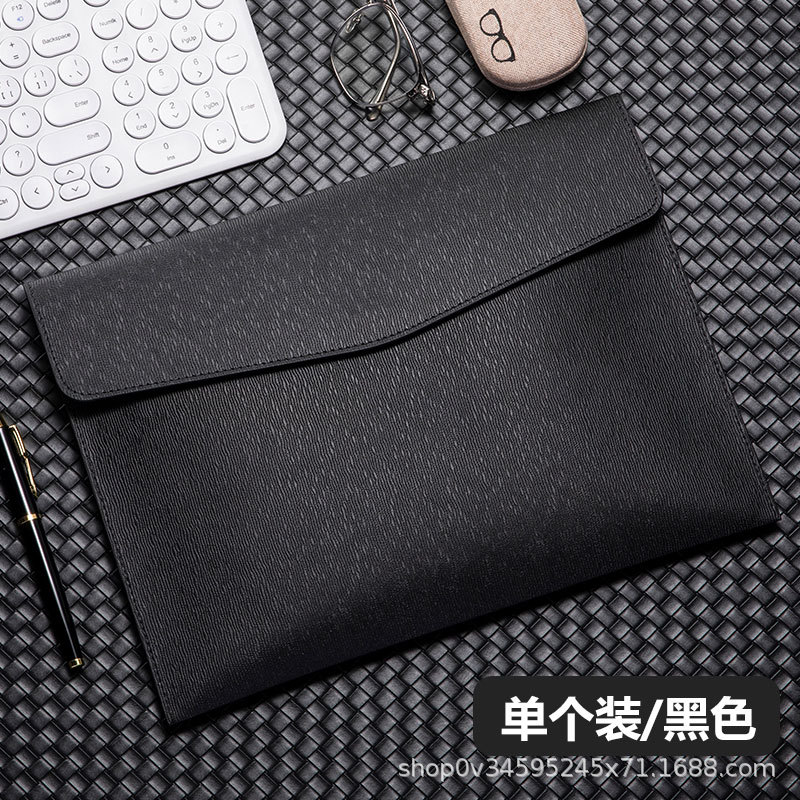 블랙-A4물결문서가방