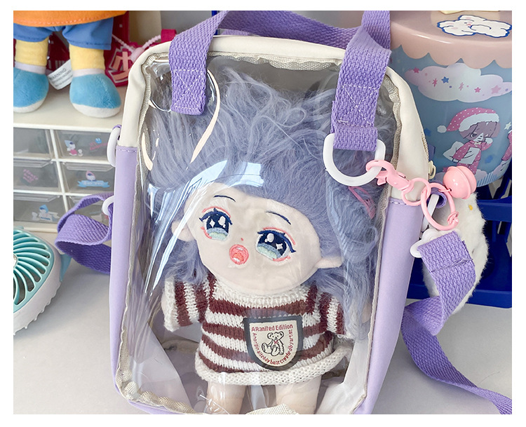 A Japanese niche double-sided multi-purpose bag for girls, a fresh and cute student single-shoulder bag, versatile carrying bear, +3 yuan undefined
