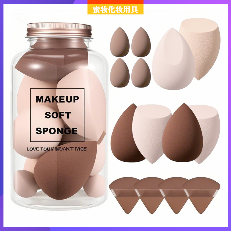 Conjunto de combinación transfronteriza, belleza, huevo, soplo de polvo, botella a la deriva sin látex, soplo de polvo, esponja, cojín de aire, no comer polvo, seco y húmedo image 3