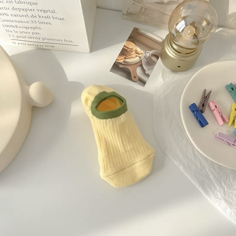 靴下の女性の夏のシンプルな見えない靴下の新しいキャンディー色の薄いメッシュの通気性のあるinsは靴下と落ちにくい|undefined