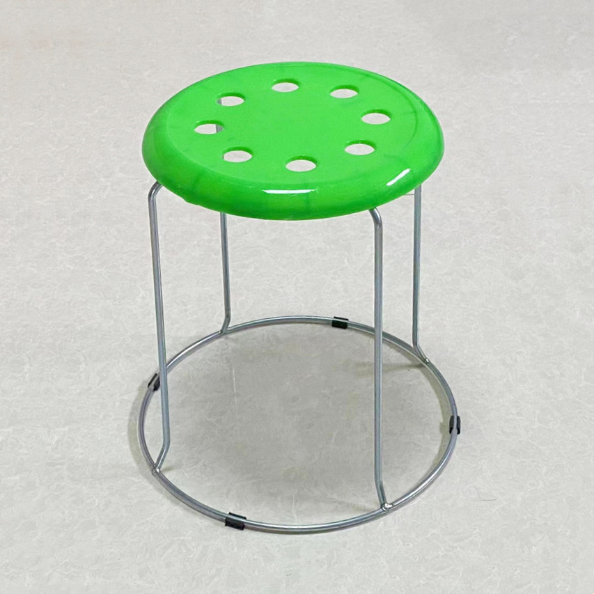 31cm 높은 녹색 8 홀 스툴