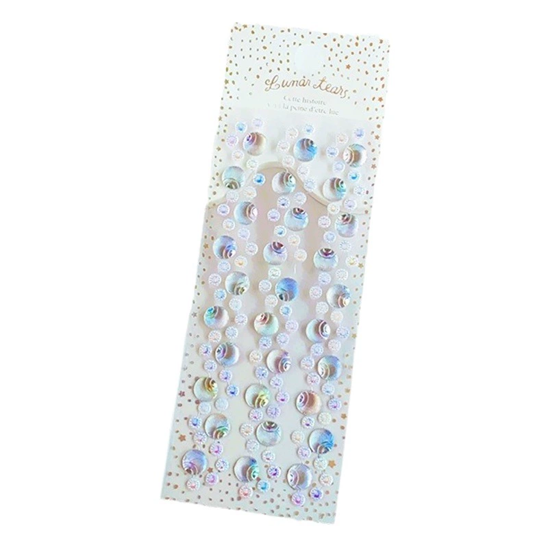 Браслет наклейки декоративный макияж дети мультфильм девушка лицо макияж одеваются Shell Love Pearl акриловые наклейки с драгоценными камнями