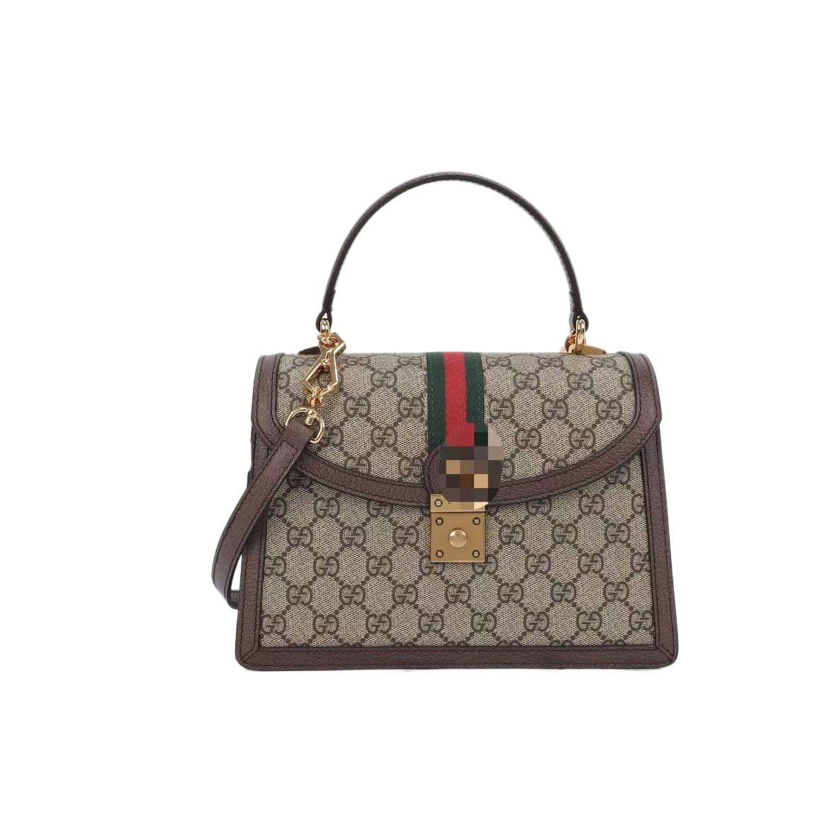 Línea directa transfronteriza nuevo clásico de doble G bolso de mano Ophidia lona de cuero tipo hombro único bolso de mujer inclinado