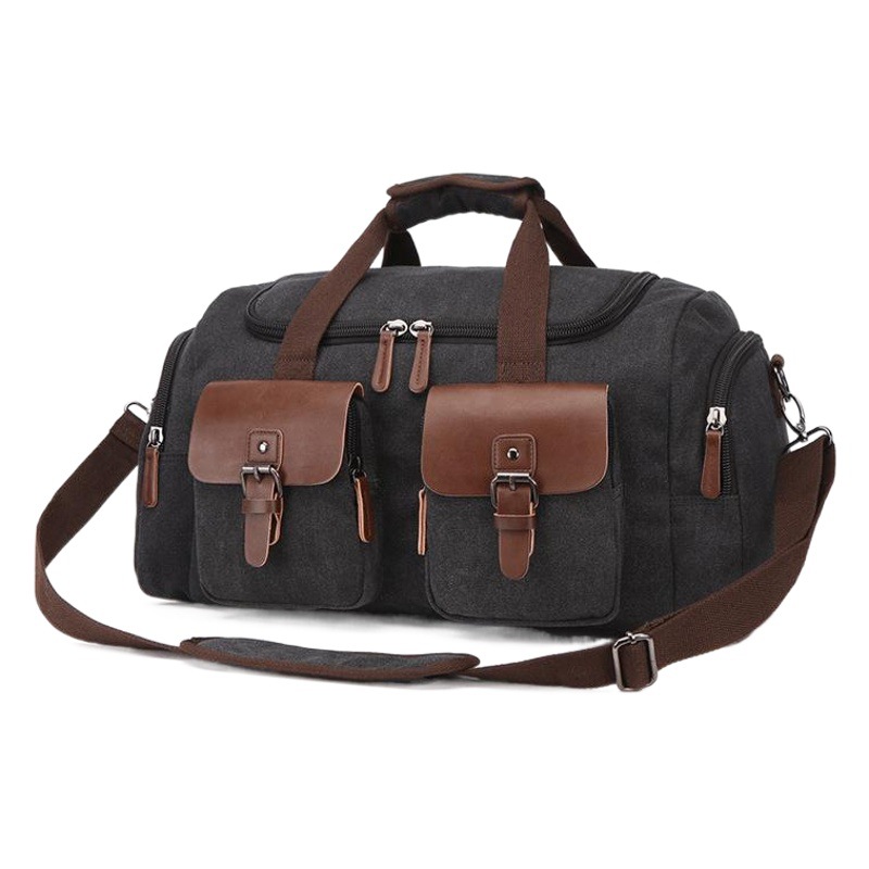 Bolso de viaje retro europeo y americano, bolso informal de lona, ​​bolso de viaje portátil, bolso de hombre, bolso de hombro tipo bandolera