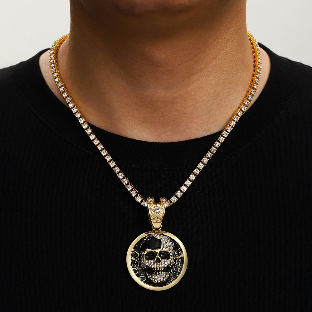 Oro con cadena de tenis de 18inch (45cm)