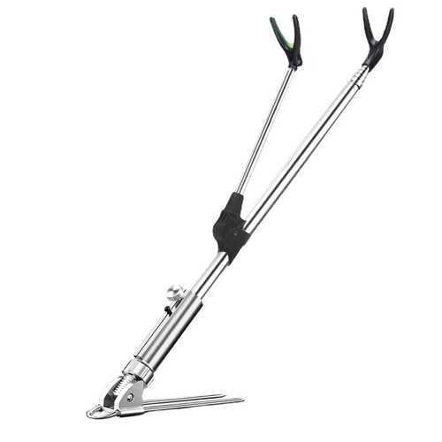 Fishing gear supplies stainless steel fort fishing rod bracket fishing chair dual-purpose fishing bracket fish rod bracket