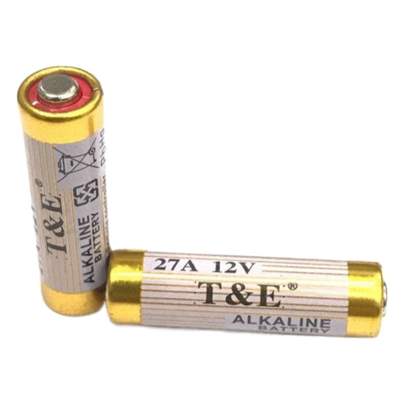 Control remoto para puerta enrollable y timbre, marca T&E, batería alcalina de 12V, modelos 23A/27A, L1028
