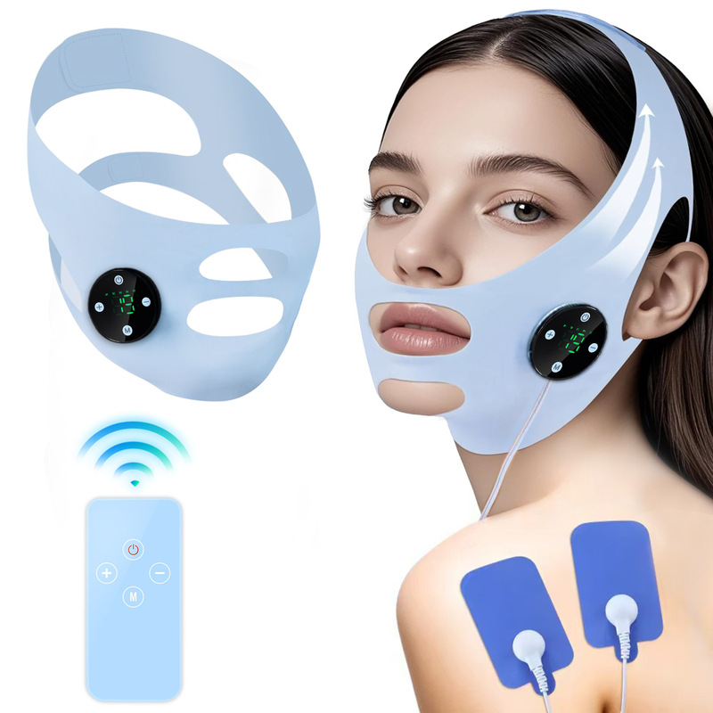 Ems Pulse Beauty Massage Two-In-One Mask Firming and Lifting Facial Shaping Device V-Face Bandage Facial Massage Instrument
