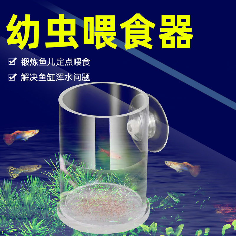 水槽豊年エビ給餌器アクリル透明給餌管水槽小型ピーコック|undefined