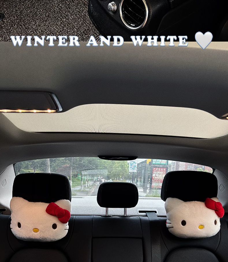 Car Headrest Neck Pillow Creative Car Cute Kt Car Seat Headrest Car Neck Pillow