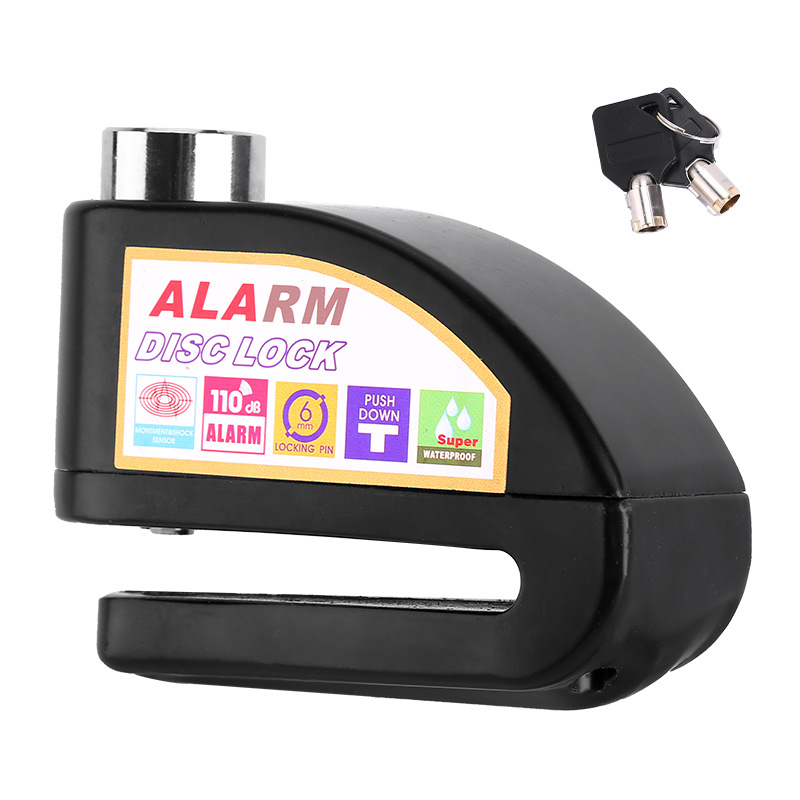 Bicicleta de freno de disco de bloqueo de alarma cerradura del coche eléctrico de disco de freno de la motocicleta bloqueo antirrobo equipo Jiuyue image 7