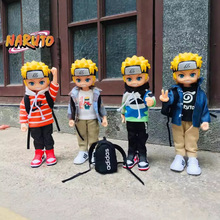 动漫周边 火影 潮牌潮流 布衣鸣人黑白橙迷彩色 可动人偶盒装手办