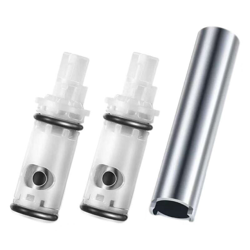 Faucet Replacement Filter Cartridge, Stainless Steel Filter Cartridge Replacement for Mn 1224 Double Handle Shower Bath