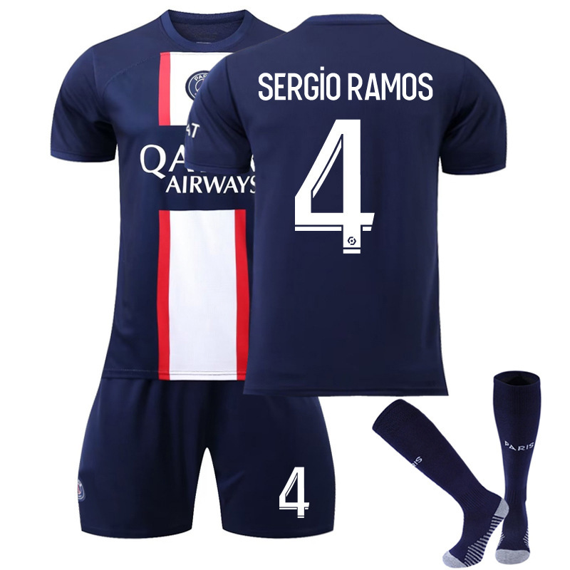 Venta al por mayor 2223 París casa Corte N ° 30 Jersey N ° 7 mbapei N ° 10 Neymar fútbol uniforme traje masculino fabricante