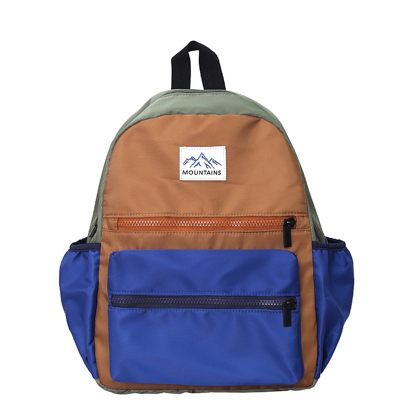 Mochila de clase de alta capacidad para estudiantes de primaria, moda, color de contraste para salir, mochila ligera para niños y niñas, nueva mochila infantil.