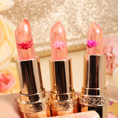 peinifen flower lipstick jelly color-changing lipstick moisturizing and moisturizing temperature-changing gold foil lipstick waterproof and easy to color