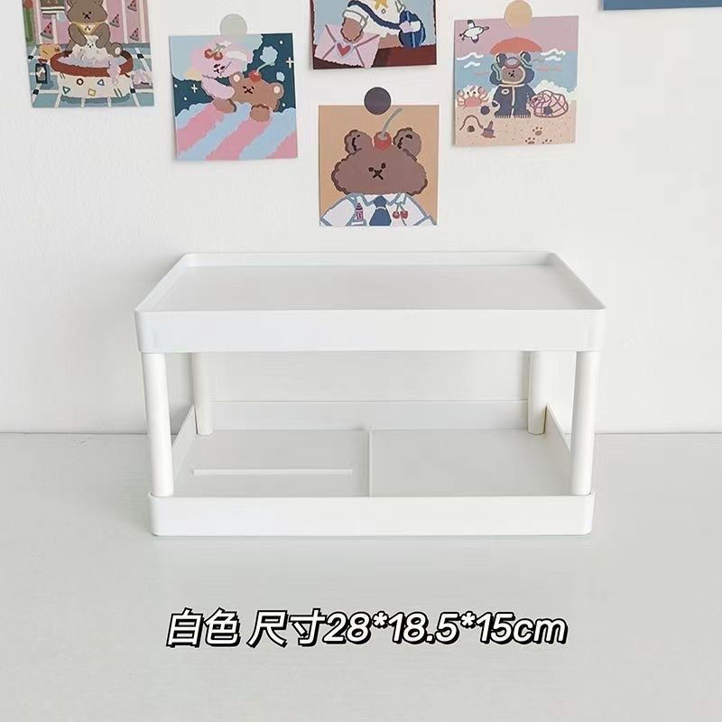 단색 수납선반 [2단 업그레이드 모델]