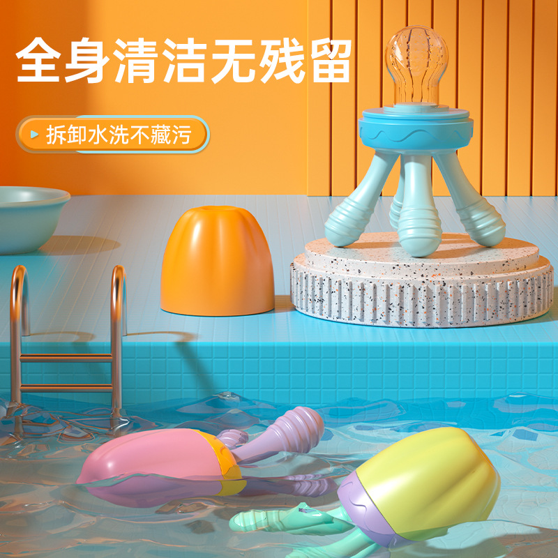 2022 nuevo bebé fruta suplemento de comida mordida música bolsa de malla de silicona bebé alimentación vajilla fruta y verdura Dispositivo de suplemento de comida de música