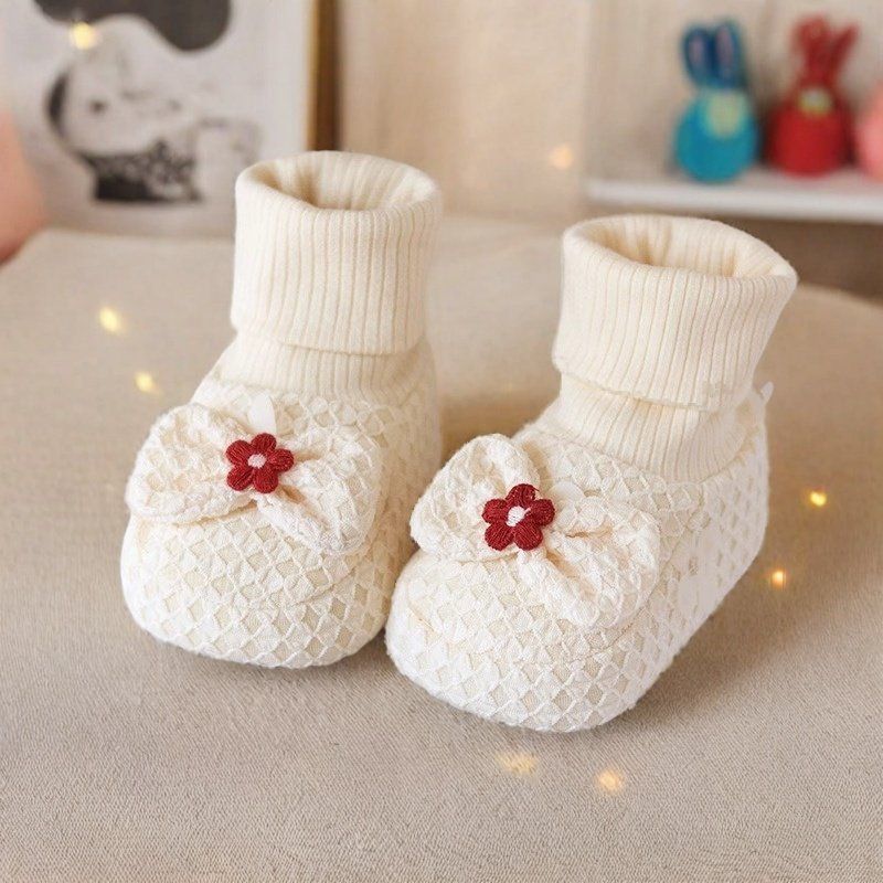 Baby Shoes, Soft-Soled Shoes and Socks, Winter Velvet Warm Shoes, Small Month-Old Toddler Shoes, Cute Baby Cotton Shoes Wholesale