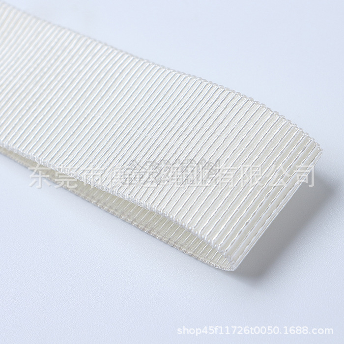 2.5 ~ 5cm en blanco y negro brillante en el lugar tanque estriado cinta elástica ropa falda swing zapatos cinta elástica especial