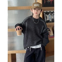男童毛衣秋冬款2025新款儿童保暖打底加厚男孩中大童冬季针织衫潮