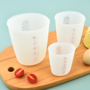 Carefully Selected Silicone Measuring Cup Visible Translucent Double Scale Baking Utensils Measuring Cup Silicone Measuring Cup 500Ml250Ml