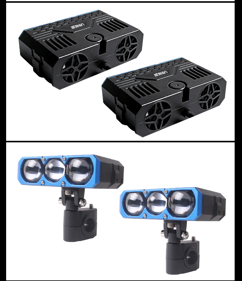 Sanwei Optical Mid-Grid Light S301 Spotlight High Beam Cannon Roof Light Motorcycle External Led Super Bright W5