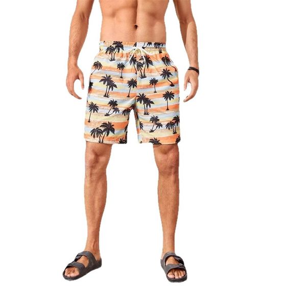 Beach pants men's swimming trunks men's five-point anti-embarrassment quick-drying shorts can be launched loose hot spring beach