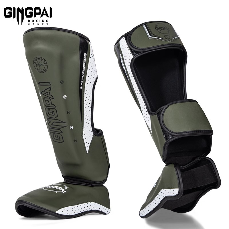 Professional Free Fight Leggings with Instep Sanda Boxing Fighting Taekwondo Protectors Adult Children Shin Leggings