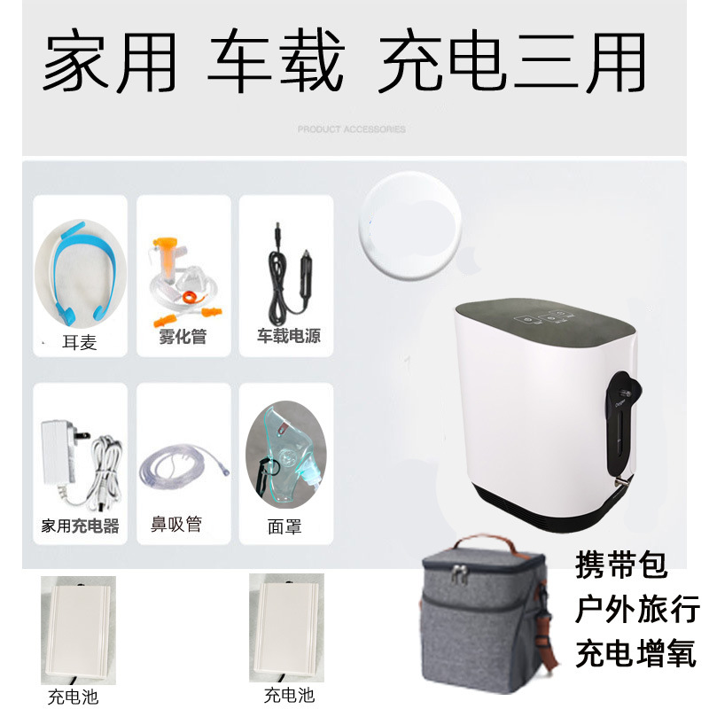 Outdoor Oxygen Bar Oxygen Generator Travel Car Small Oxygen Generator Charging Air Purifier Portable Backpack Oxygen Generator