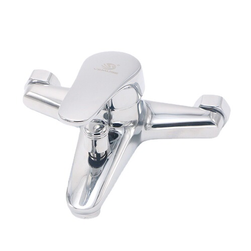 Bathtub faucet copper hot and cold faucet Shower faucet triple faucet Bathroom water heater mixing faucet