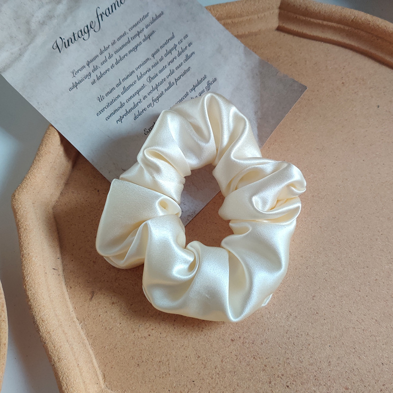 Elastico per capelli in seta di gelso 100%, 30 momme, fatto a mano, bordo largo 4,5 cm, accessorio francese di alta gamma, ornamento leggero e lussuoso per capelli._voghion.com