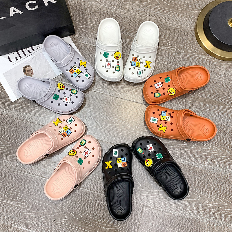 Wholesale Explosions Hole Shoes Trendy Lightweight Half Sandals Casual Women Non-slip Comfortable Cute Outer Wear All-match Breathable Wholesale Explosions Hole Shoes Trendy Lightweight Half Sandals Casual Women Non-slip Comfortable Cute Outer Wear All-match Breathable