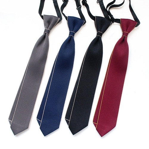 Simple tie for men and women, hands-free business wear, collar flower accessories, hotel property bank decoration 27*5cm