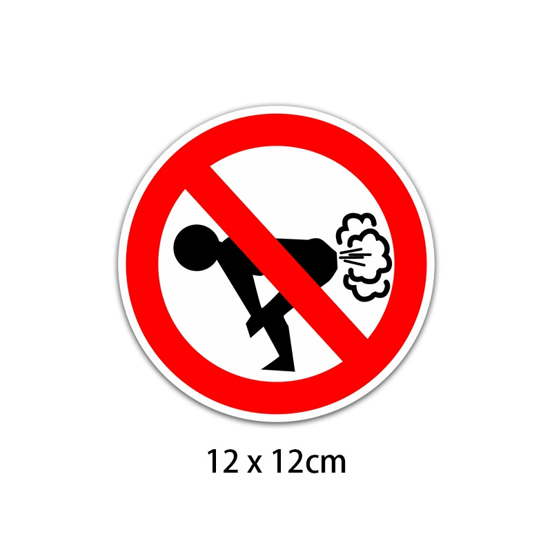 Funny Warning Car Stickers Set, PVC Waterproof, Multiple Designs, 2 pcs/set