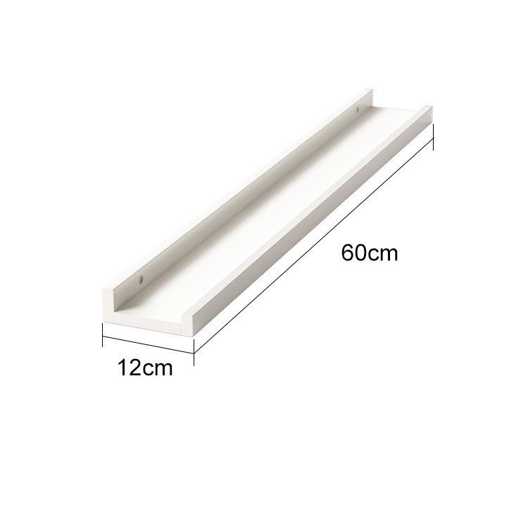 Estante de exhibición de caja ciega Estante de almacenamiento para pared de madera maciza en la pared Estante de almacenamiento de tablero de una sola palabra