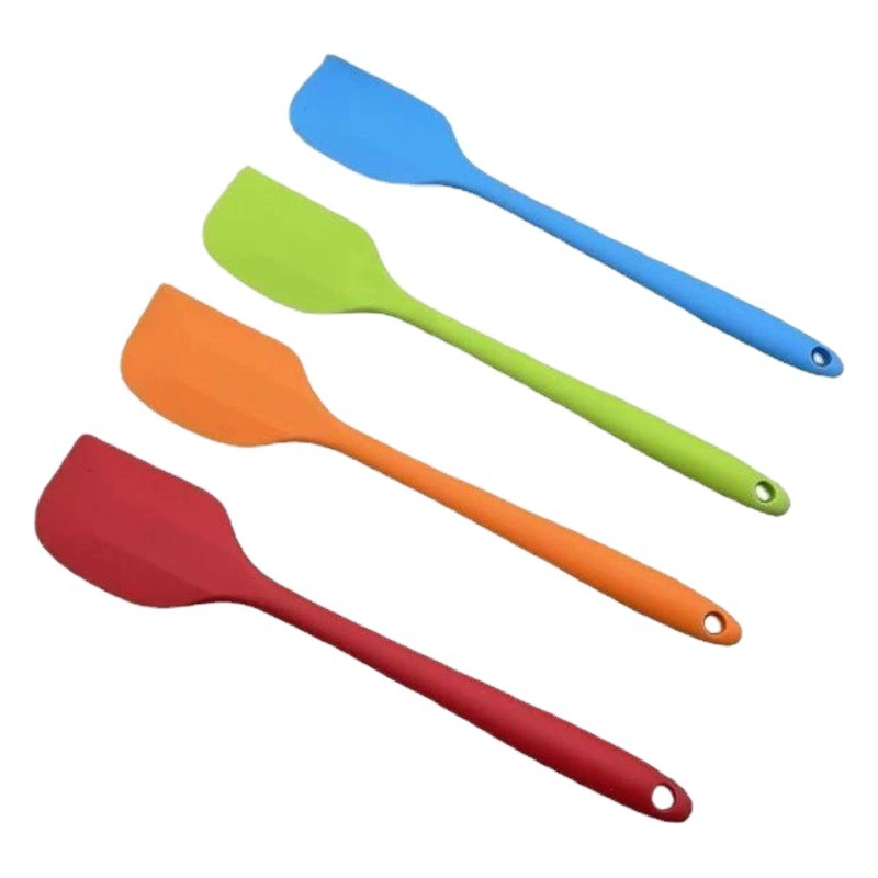 В наличии Оптом Цельный силиконовый скребок однотонный шпатель для масла нож для смешивания крема инструменты для выпечки торта