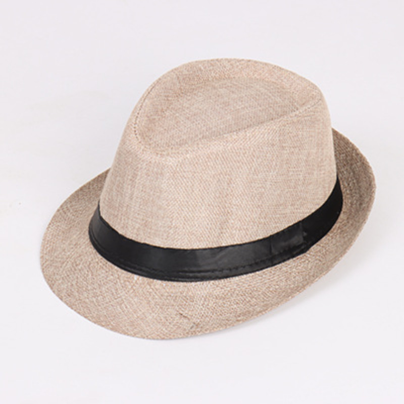 Vintage Panama Sun Hat For Men, Stylish Seaside Straw Fedora_voghion.com