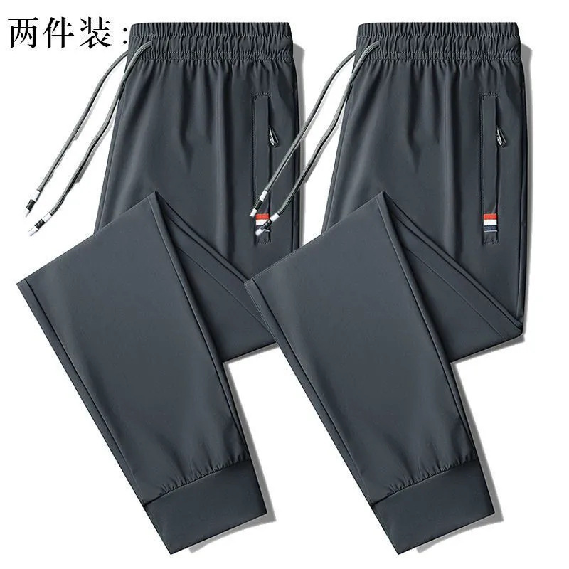 Q109 아이스 실크 부드러운 발목 묶인 다크 그레이 다크 그레이