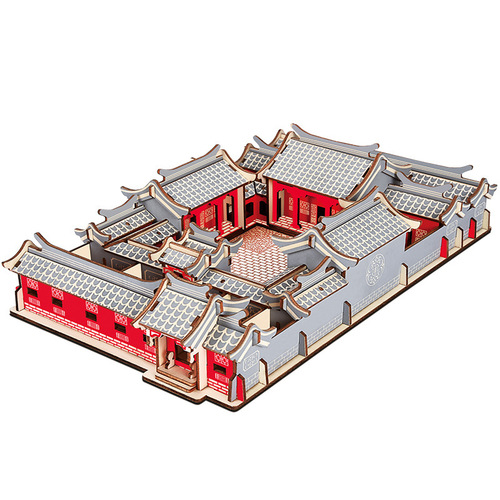 Dropshipping wooden 3D puzzle children's educational assembling toys hot selling night market street stall toys wholesale