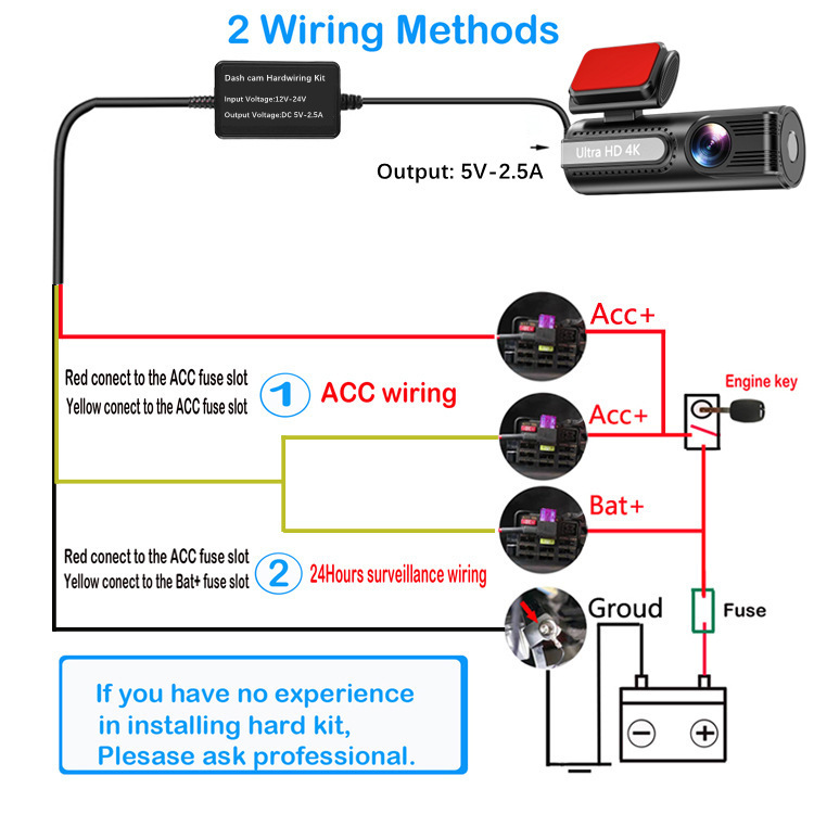 Wholesale Dashcam-Specific Voltage Reduction Cable, Car Power Bank Charging Cable, Low Voltage Protection Cable, Power Outage Protection Cable