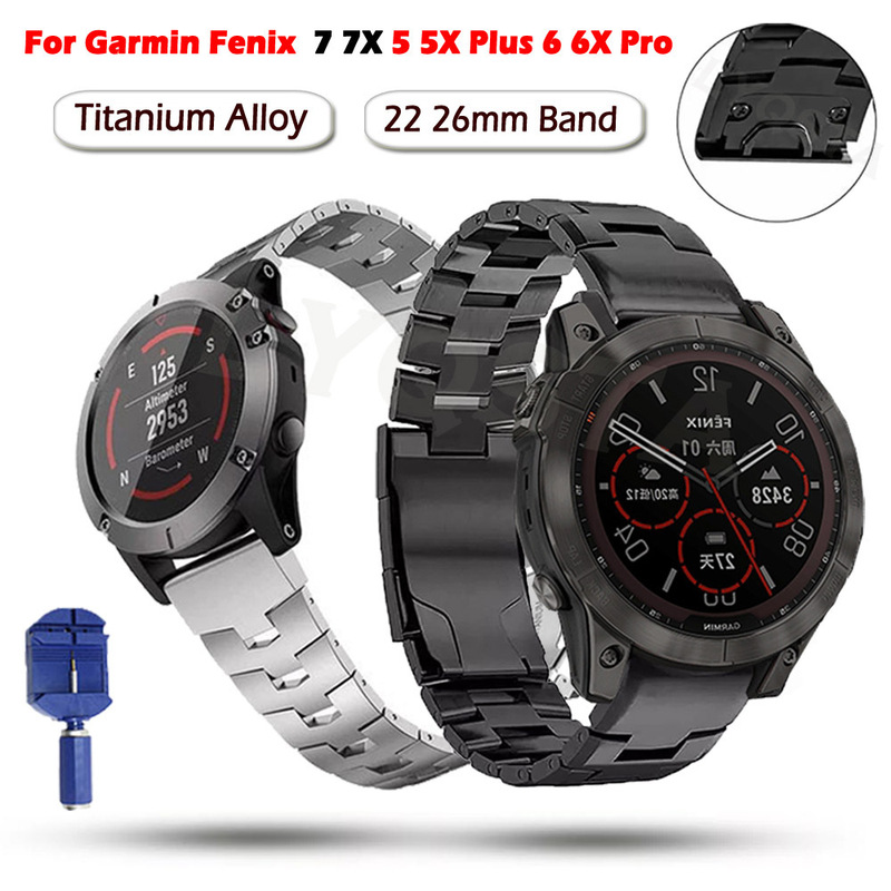 Suitable for Jiaming Fenix7 Pro/6X/5 titanium alloy quick release strap Approach s 62 945 wrist strap