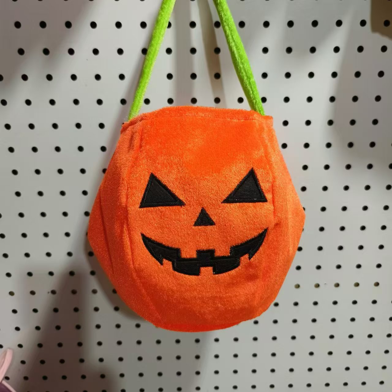 Bordado Halloween bolsas de dulces estereoscópicas portátiles bolsas de calabaza canasta lámpara de calabaza accesorios para niños brujas fantasmas